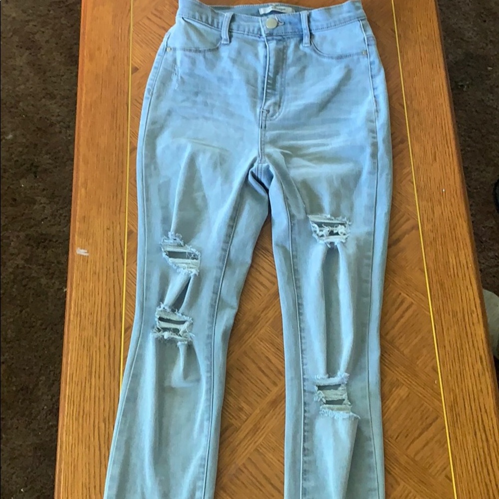 High-Rise Ripped Jeans - Picture 3 of 5